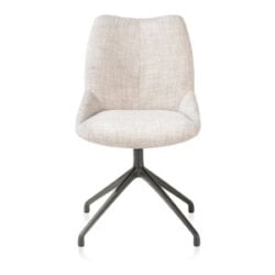Mats, chaise - pivotante - graphite - Luton - Creme
