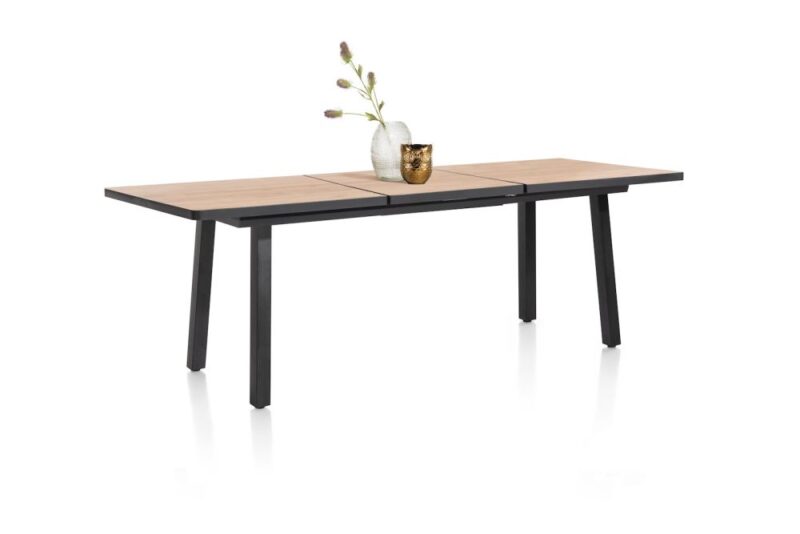 Avalox, Table De Bar &Agrave; Rallonge 190 (+ 60) X 98 Cm - Couleur Natural - 4 Pied - Image 3