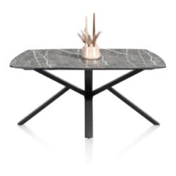 Palace, table 180 x 110 cm - pied central - Gris clair