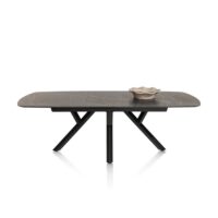 Minato, uitschuiftafel - ovaal - 180 (+ 60) x 110 cm. - Onyx