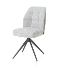 Bell, eetkamerstoel - grafiet frame - draaibaar - relax - pocket - combi Calabria/Vada - Olijf - Afbeelding 2