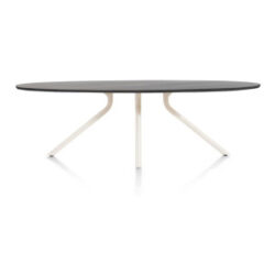 Arvada, table 250 x 110 cm. - ellipse - pied central Nebbia - Onyx Nebbia