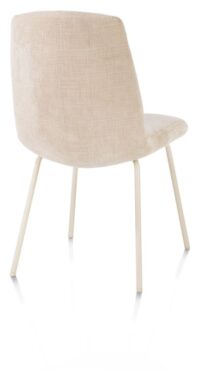Filipo, eetkamerstoel - frame is tone in tone - stof Cadiz - Creme - Afbeelding 2