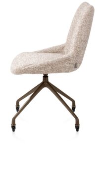 Mats, chaise - roulettes - steelbrown - Luton - Cuivre - Image 3