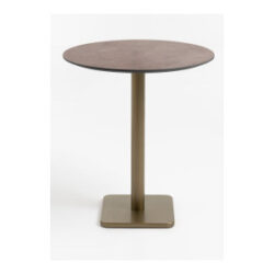 Brest table de bar stone rust D80cm - Or