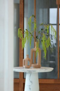 Jules vase H21cm - Beige - Image 3