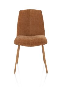 Filipo, chaise - piétement ton-sur-ton - tissu Cadiz - cuivre
