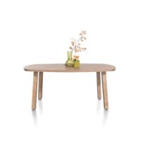 Pavarotti, table 180 x 108 cm - pieds de table (4) avec accent bois