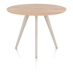 Arvada, table de bar 125 cm, ronde, 4 pieds - Creme