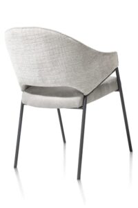Nolan, armstoel - zwart frame (ROB) - combi Wave / Taurus - Ice grey - Afbeelding 2