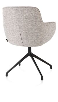 Mateo, chaise &agrave; accoudoirs - pivotante - rough off black - Bellini - Caillou - Image 3
