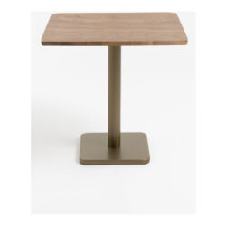 Brest bistrotafel vintage oak 75x75cm - Goud