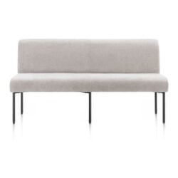 Reverso, eetkamerbank 170 cm - pocket - stof Livigno - Kiezel