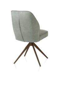 Bell, eetkamerstoel - steelbrown frame - draaibaar - pocket - stof calabria - Olijf - Afbeelding 3