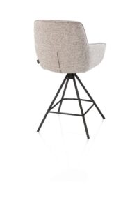 Mateo, barstoel - 4-pootjes - rough off black - Bellini - Kiezel - Afbeelding 3