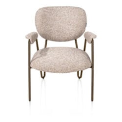 Joan, fauteuil - steelbrown - pocketvering - stof Luton