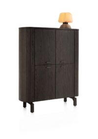 Ravello, highboard 125 cm - 4-deuren - Basalt - Afbeelding 2