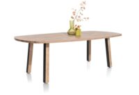 Pavarotti, table 240 x 108 cm - pieds de table (4) avec accent bois - Image 2