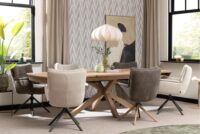 Juna, chaise &agrave; accoudoirs - pi&eacute;tement rough off black avec function relax - pivotante - tis
