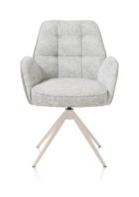 Bell, armstoel - creme frame - draaibaar - pocket - combi Calabria/Vada - Olijf