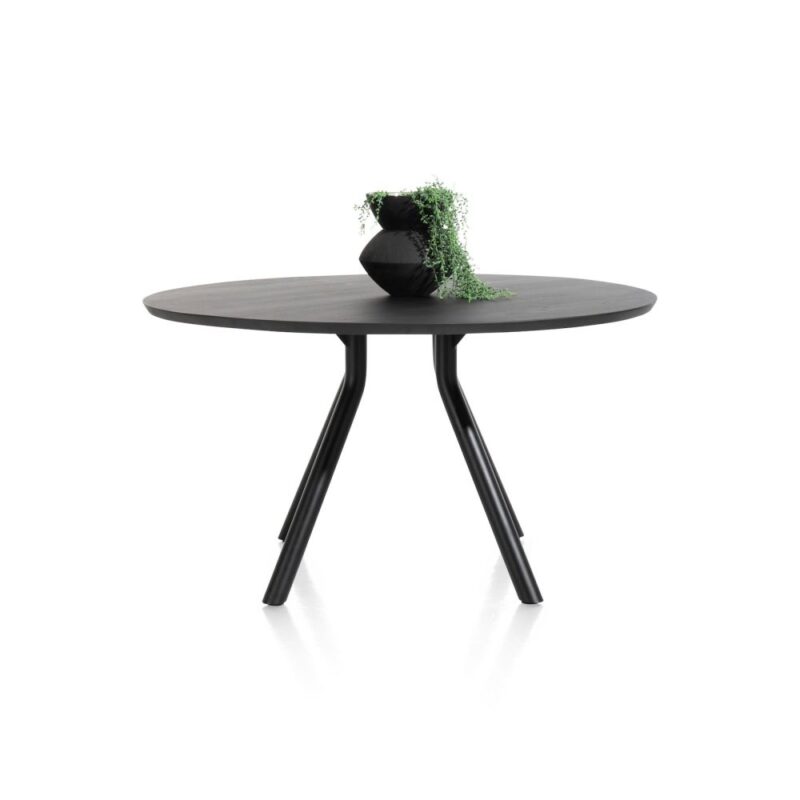 Arvada, Tafel 125 Cm. - Rond - Centrale Poot Kort - Onyx - Afbeelding 3