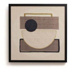 Encounter tableau 100x100cm - Couleur creme
