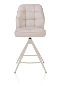 Bell, barstoel - creme frame - draaibaar - pocket - stof calabria - Olijf