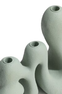 Mees kandelaar H25cm - Groen - Afbeelding 2
