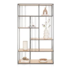 Niora, roomdivider 120 cm - Metal graphite
