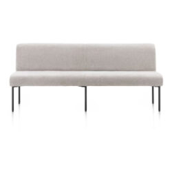 Reverso, eetkamerbank 200 cm - pocket - stof Livigno - Kiezel