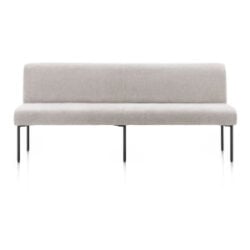 Reverso, banc 200 cm - confort ressorts - tissu Livigno - Caillou