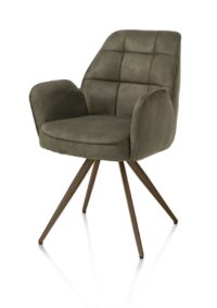Bell, armstoel - steelbrown frame - pocket - stof Calabria - mosgroen - Afbeelding 2
