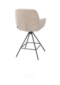 Mateo, barstoel - 4-pootjes - grafiet - Bellini - Creme - Afbeelding 3
