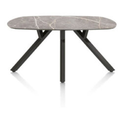Minato, eetkamertafel - ovaal - 200 x 105 cm. - Lichtgrijs