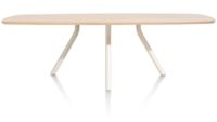 Arvada, table 220 x 110 cm. - ovale - pied central Nebbia - Naturel Nebbia - Image 3
