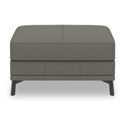 Denver, Pouf - Tissu Livigno - Gris