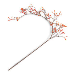 Rosehip mini vine kunstbloem 105cm - Oranje