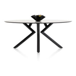 Masura, bartafel ellips - 220 x 105 cm (hoogte 92 cm) - wit