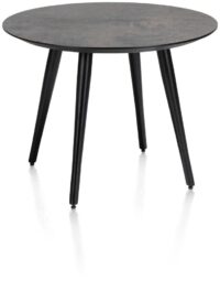 Maze, salontafel rond 60 cm - hoogte 46 cm - Antraciet - Afbeelding 2