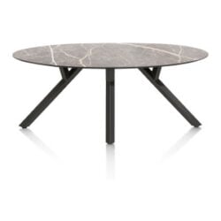 Minato, table - ellipse - 210 x 105 cm. - Gris clair