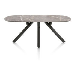Minato, table - ovale - 240 x 110 cm. - Gris clair