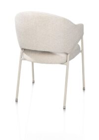 Noel, fauteuil, avec ressorts ensachés, tissu Sevilla crème, cadre crème - Image 2