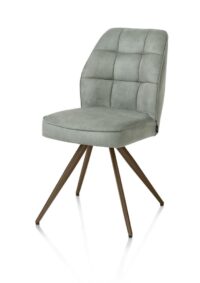 Bell, eetkamerstoel - steelbrown frame - pocket - stof Calabria - Olijf - Afbeelding 2