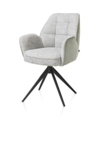Bell, armstoel - zwart frame - draaibaar - pocket - combi Calabria/Vada - Olijf - Afbeelding 2