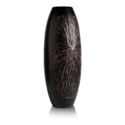 Faye vase H75cm - Noir