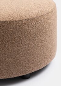 BeautiQ - Vero poef - rond 34cm - oker - Afbeelding 2