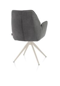Bell, armstoel - creme frame - draaibaar - pocket - stof Calabria - Antraciet - Afbeelding 3