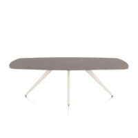 Saluti, eetkamertafel ovaal 240 x 110 cm. - 4 poot - cr&egrave;me - Lava