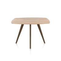 Arvada, bartafel 160 x 100 cm, ovaal, 4 poot - Steel Brown