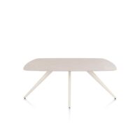 Saluti, eetkamertafel ovaal 180 x 105 cm. - 4 poot - cr&egrave;me - Light sand